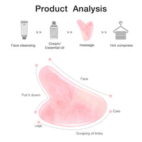 Rose Quartz Gua Sha Beauty Tool