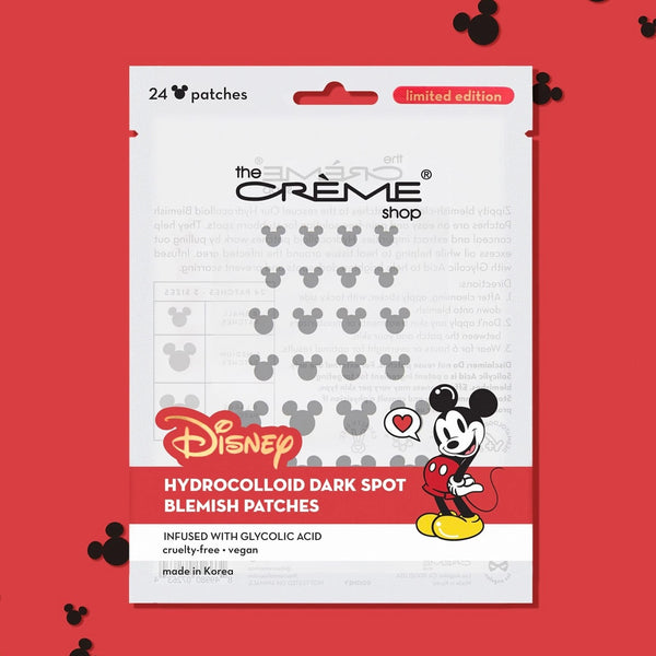 Mickey Mouse Hydrocolloid Acne Patches Infused With Glycolic Acid