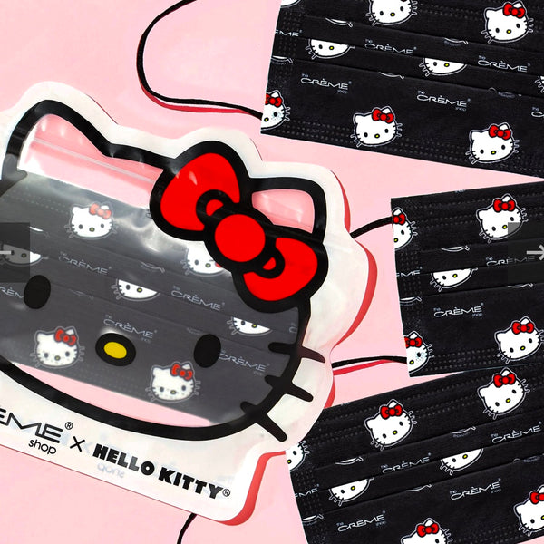 Hello Kitty 3-Ply Disposable Protective Face Mask - Cruelty Free & Vegan - Pack of 14