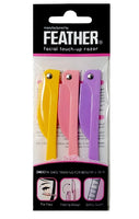 Feather Flamingo Facial Touch Up Razor - Pack of 3